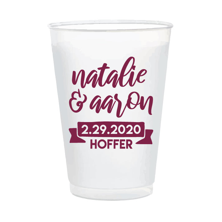 Custom 16oz frosted cups