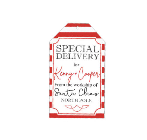 North Pole Christmas Gift Tags