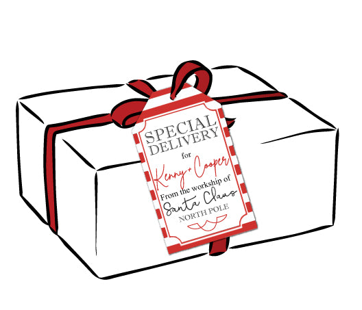 North Pole Christmas Gift Tags