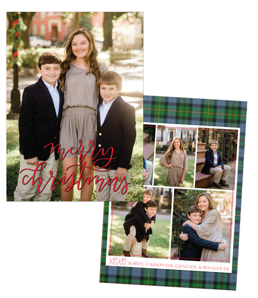 Tartan Christmas Card