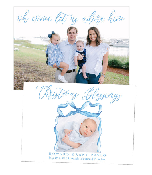 Merrier Announcement Christmas Card