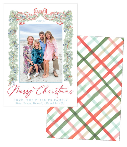 Garland Christmas Card