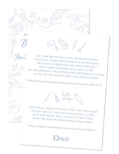 Kitchen Bridal Shower Invitation