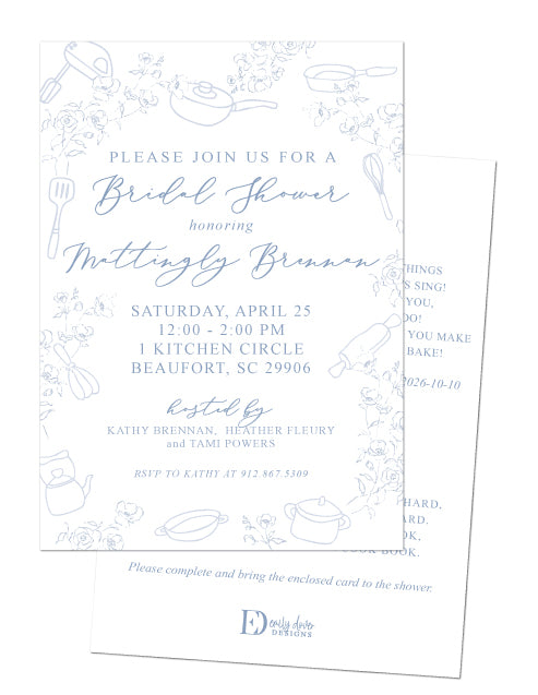 Kitchen Bridal Shower Invitation