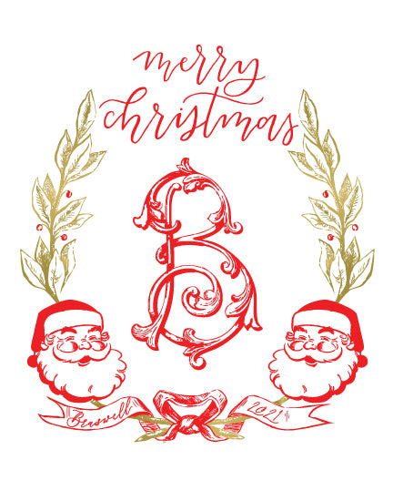 Santa Monogram Crest Deposit
