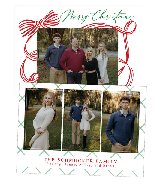 Ribbon Christmas Card