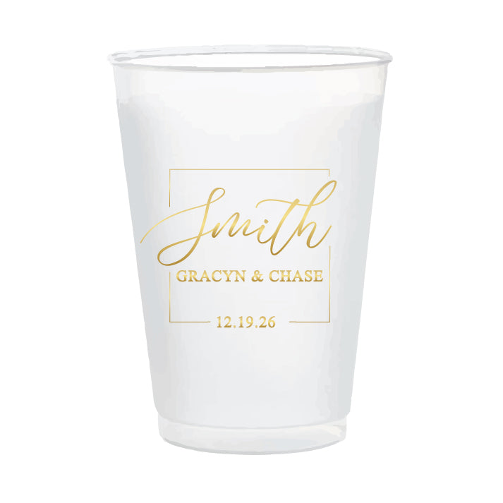 Monogram 16oz frosted cups