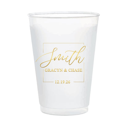 Monogram 16oz frosted cups