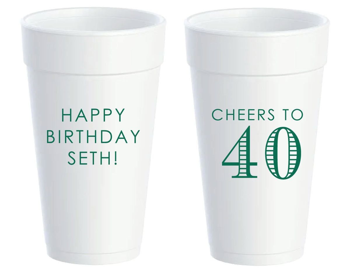 Custom 20oz styrofoam cups