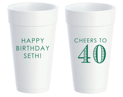 Custom 20oz styrofoam cups