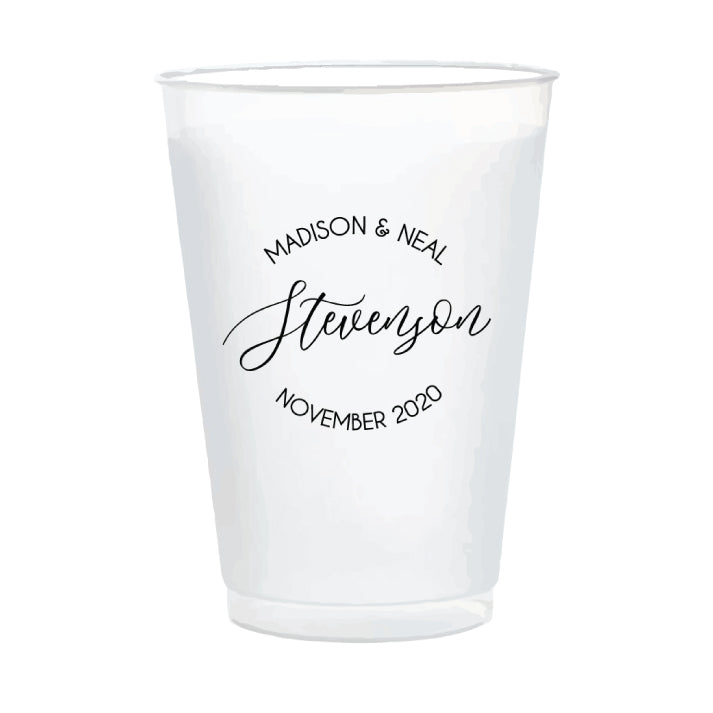Custom 16oz frosted cups