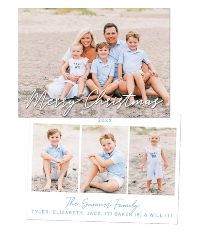 Script Christmas Card