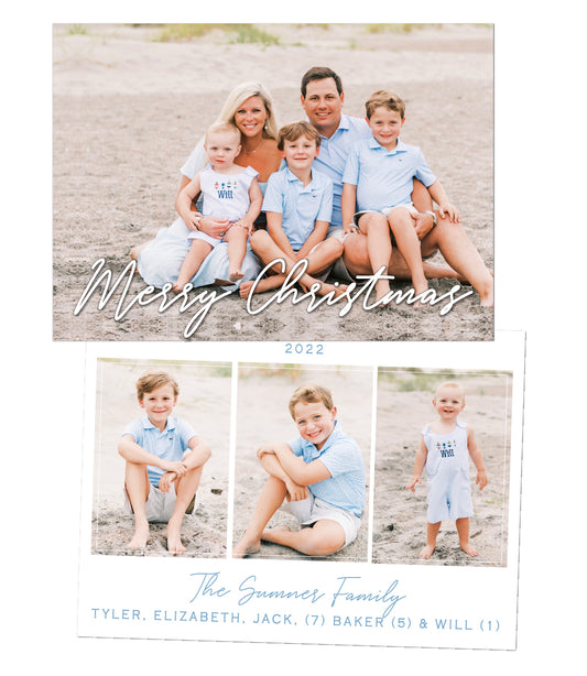 Script Christmas Card