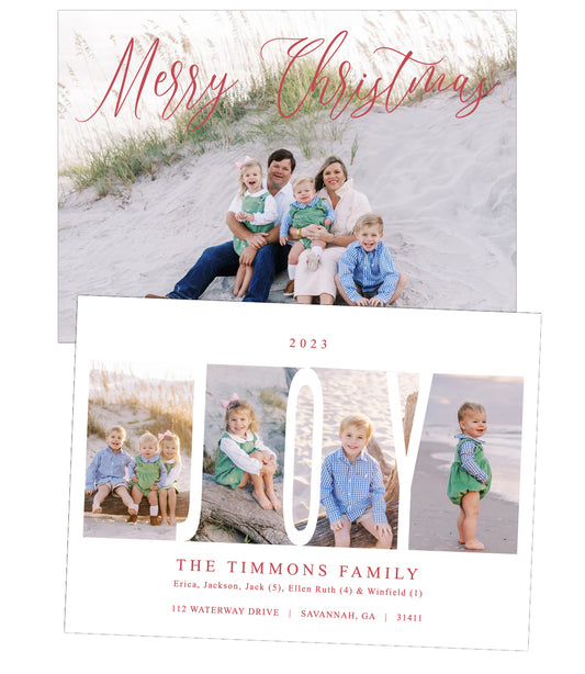 Joy Christmas Card