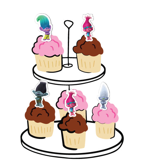 Trolls Cupcake Toppers