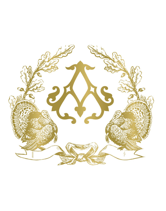 Thanksgiving Monogram Crest Deposit