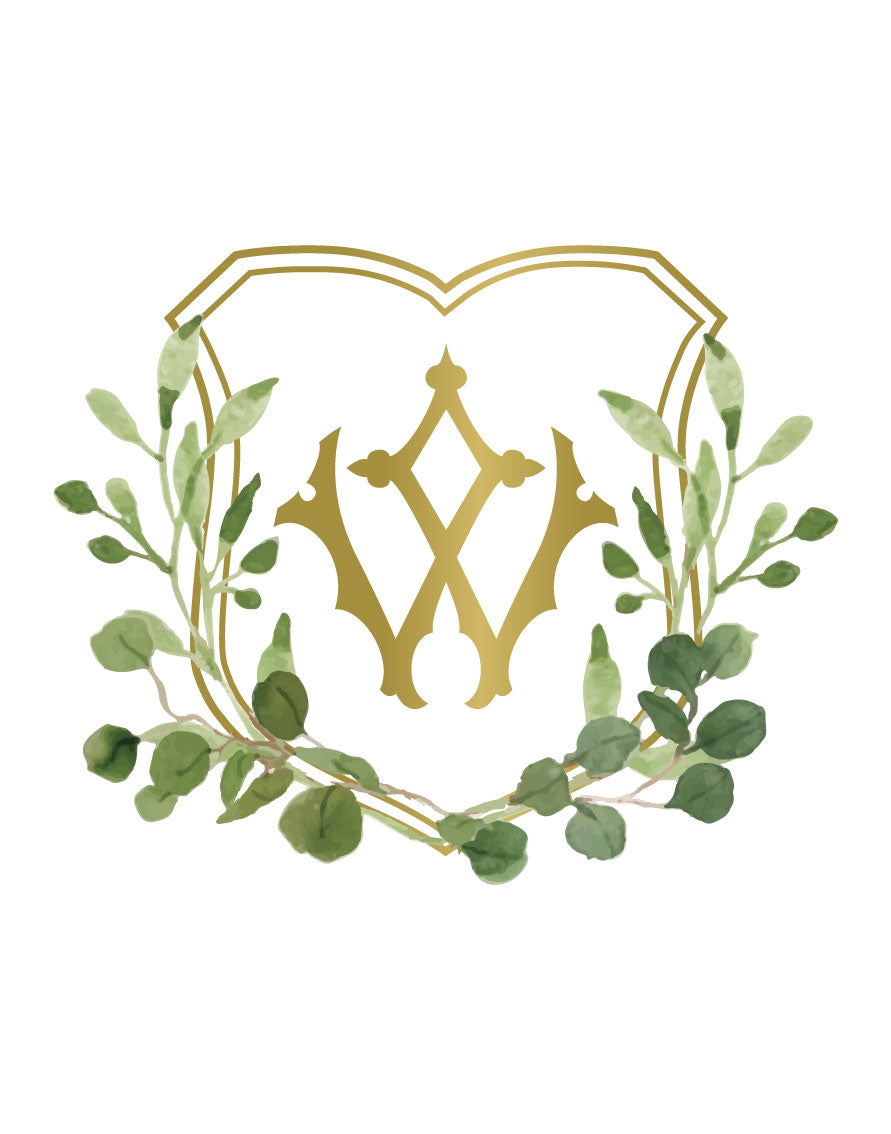 Custom Monogram Crest Deposit