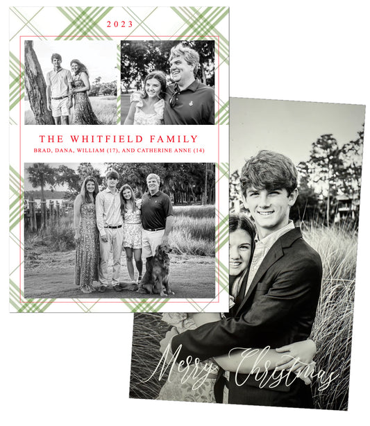 Plaid Christmas Card