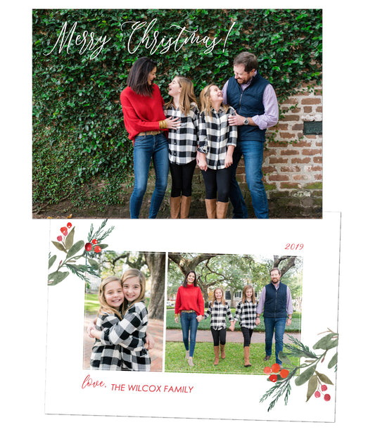 Berries Christmas Card