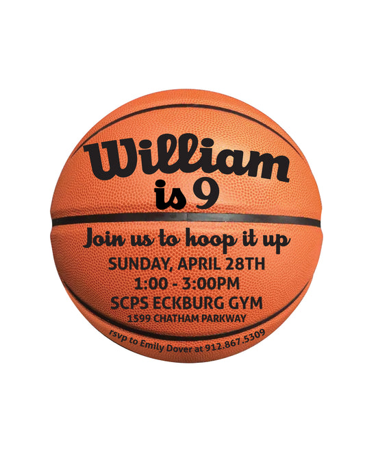 🏀Basketball Birthday Invitation