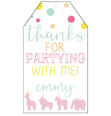 Animal Crackers Favor Tags