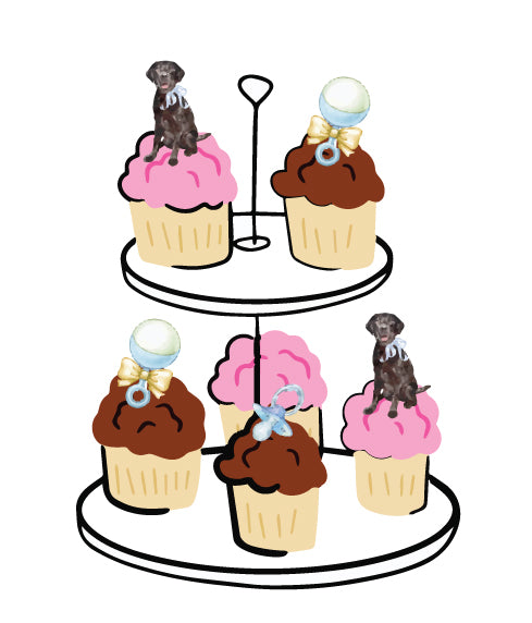 Puppy Cupcake Toppers