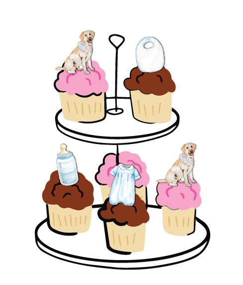 Puppy Cupcake Toppers