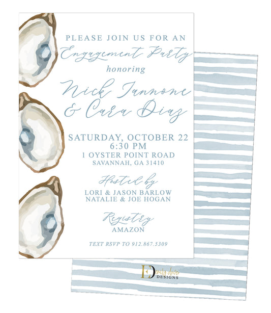 Oyster Engagement Party Invitation