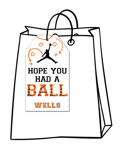 Basketball Favor Tags