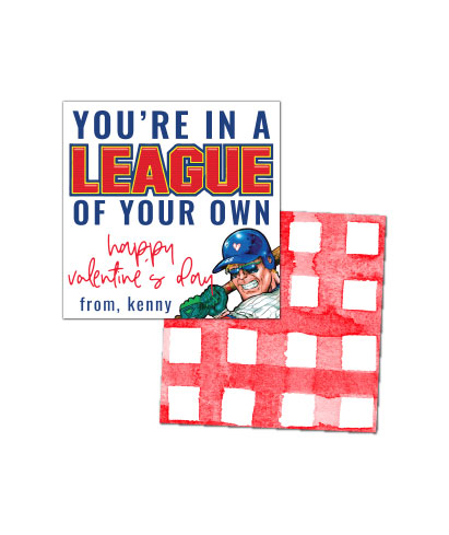 Big League Chew Valentines Tags