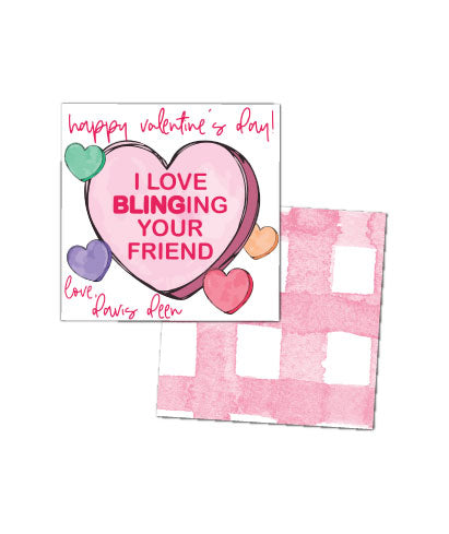 Candy Necklace Valentines Tags
