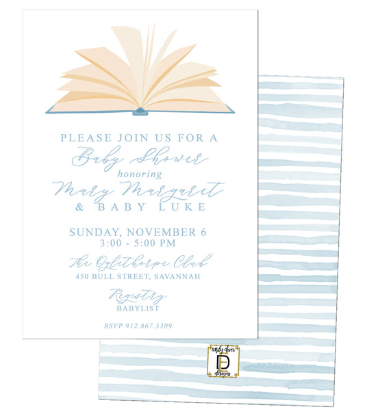 Books Baby Shower Invitation