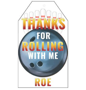 Bowling Favor Tags