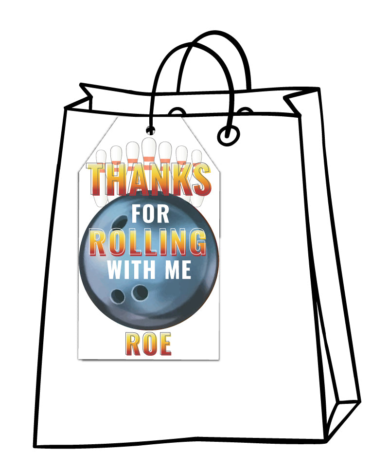 Bowling Favor Tags