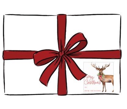 Buck Christmas Gift Tags/Labels