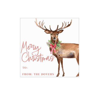 Buck Christmas Gift Tags/Labels
