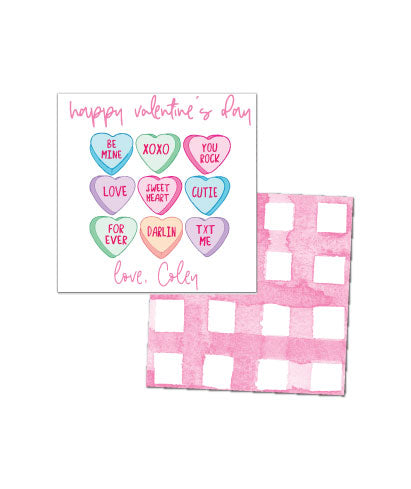 Candy Hearts Valentines Tags