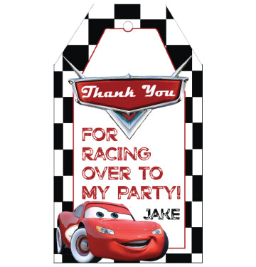 Cars Favor Tags