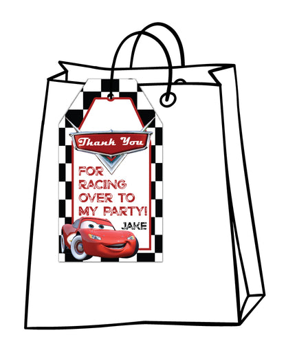 Cars Favor Tags