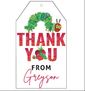 Hungry Caterpillar Favor Tags