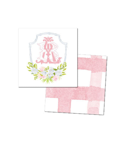 Monogram Crest Enclosure Cards