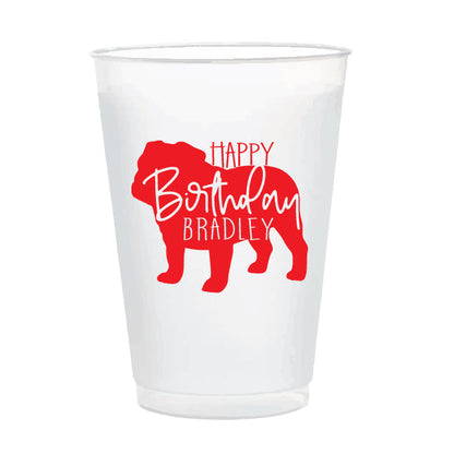 Custom UGA 16oz frosted cups