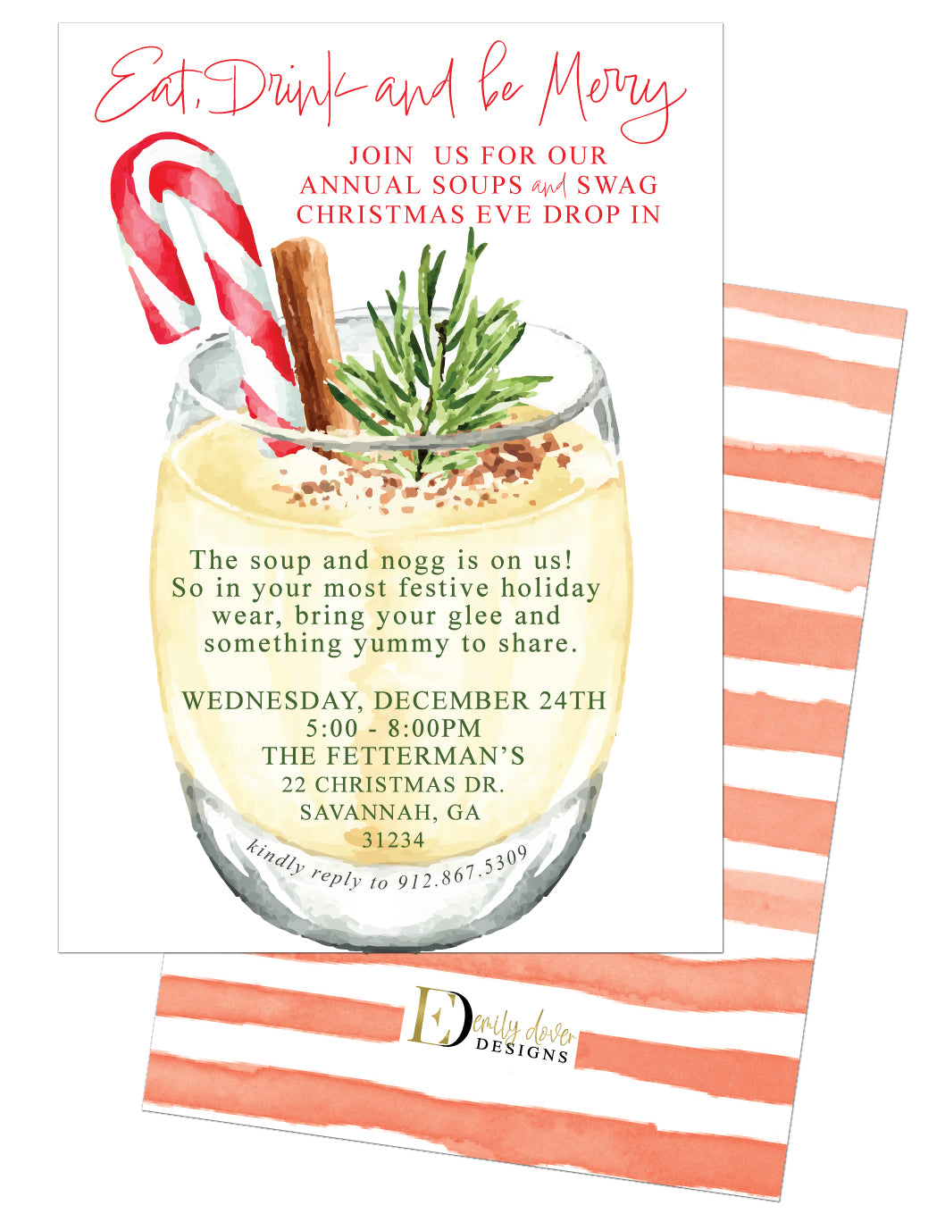 Eggnog Invitation