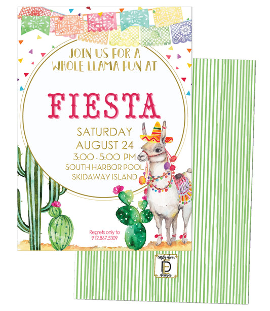 Fiesta Baby Shower Invitation