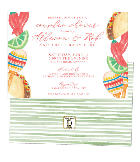 Fiesta Baby Shower Invitation