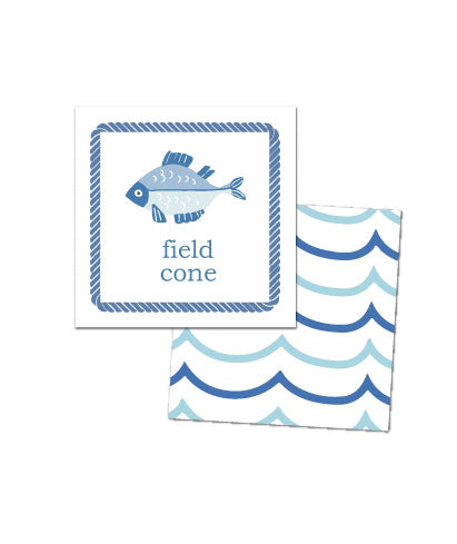 Cute Blue Fish Enclosure Cards