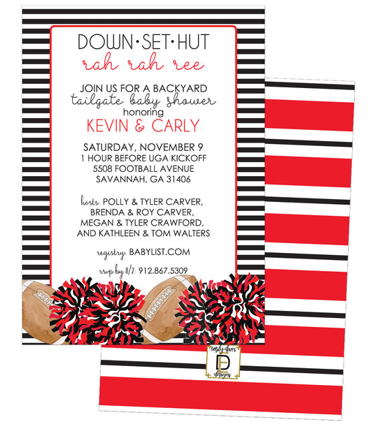 Football Baby Shower Invitation