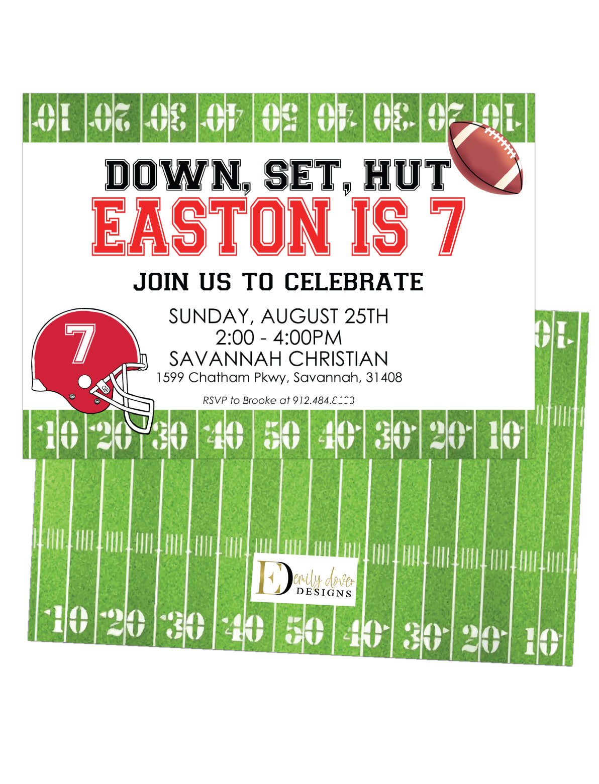 🏈 Football Birthday Invitation