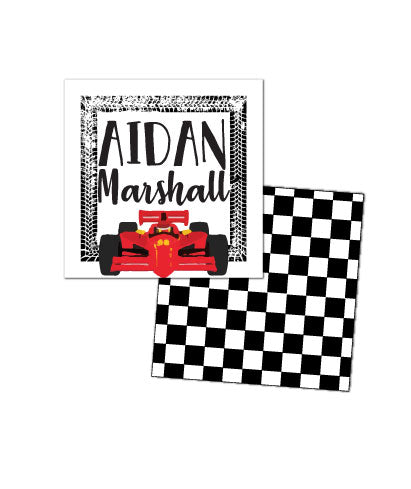 Race Car Enclosure Cards