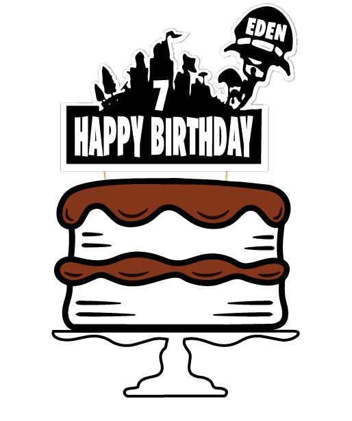 Fortnite Cake Topper